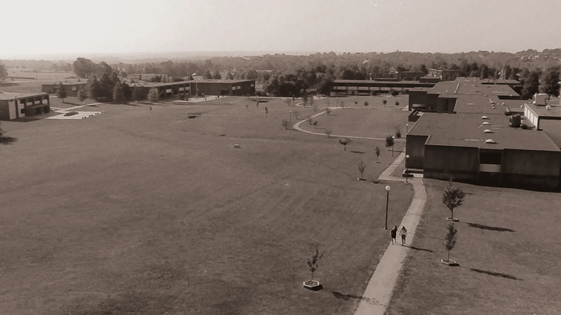 main campus in the 1970s