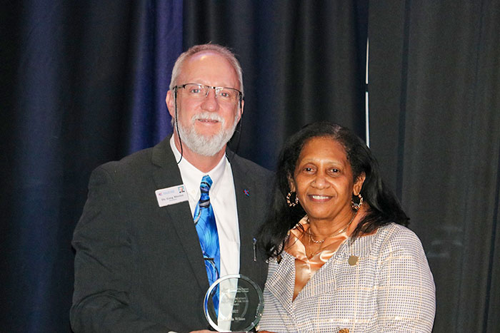 KCKCC President Moiser and Andoria Wilson