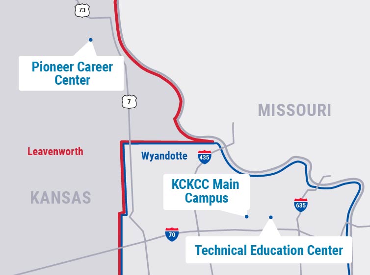 KCKCC Location on map