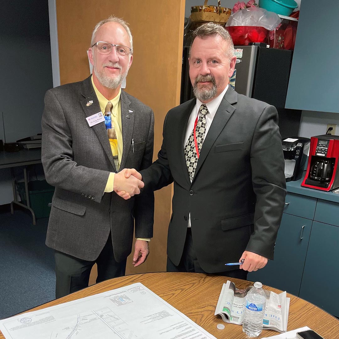 Dr. Mosier and City of Lansing Mayor Tony McNeill