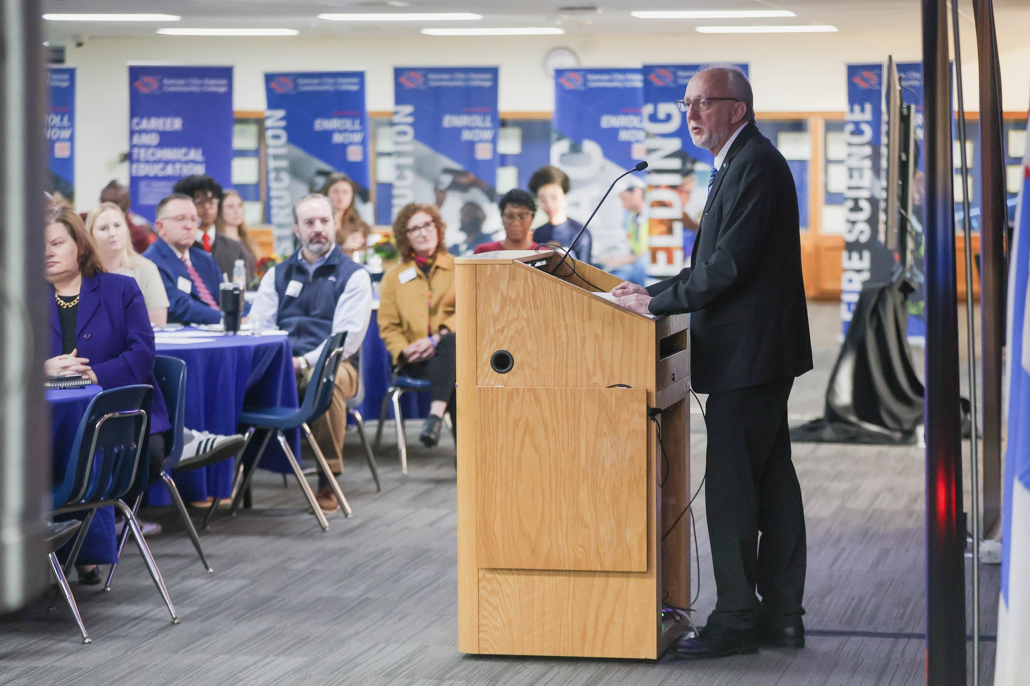 Dr. Greg Mosier speaking to group.