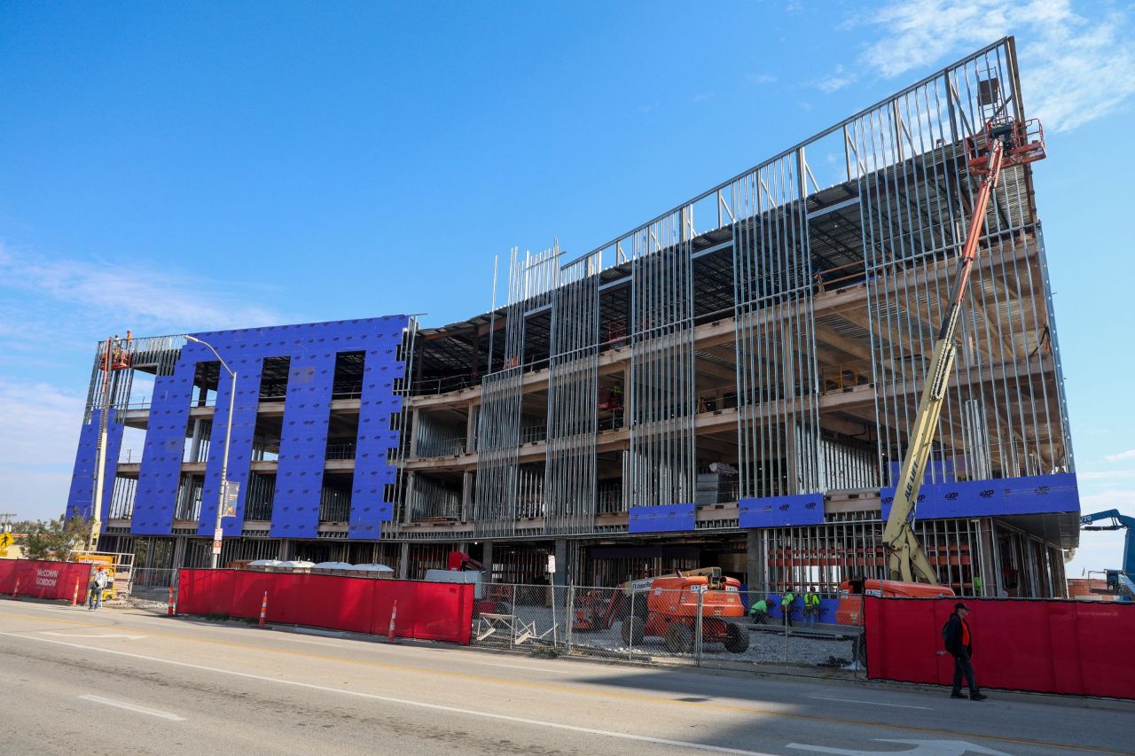 Building under construction.